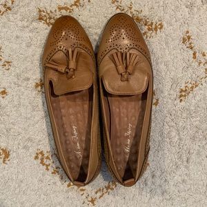 Tan women’s loafers